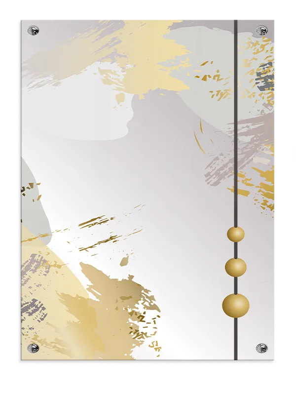 Golden Sphere Flow Plakat