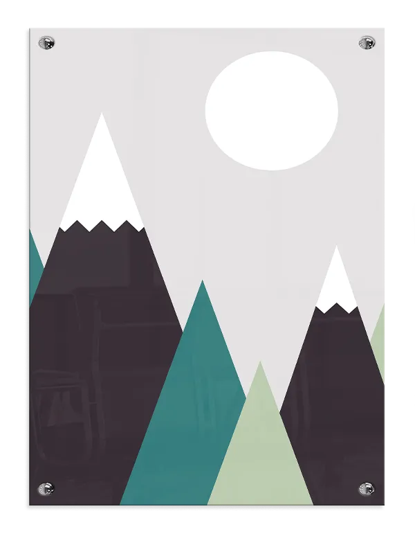 Mountain Peak Layers Plakat