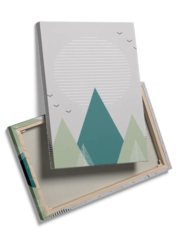 Layered Mountain Silhouettes Plakat