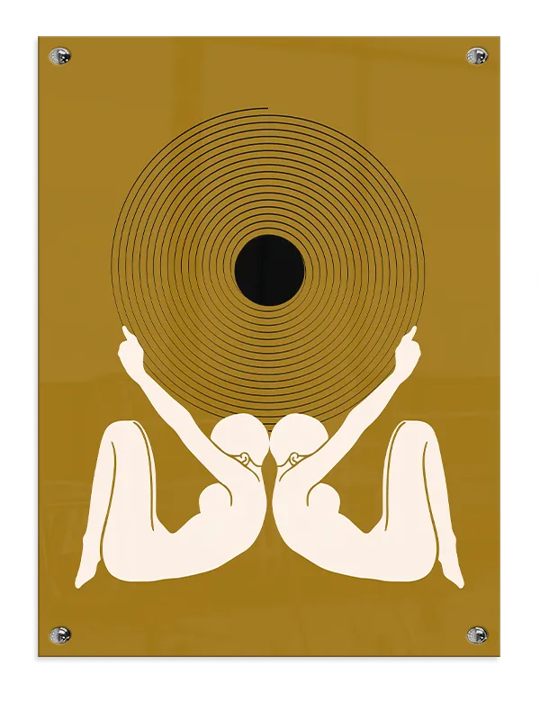 Dual Silhouette Orbit Plakat