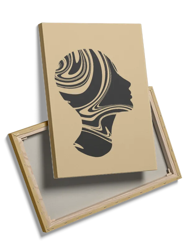 Marbled Silhouette Plakat