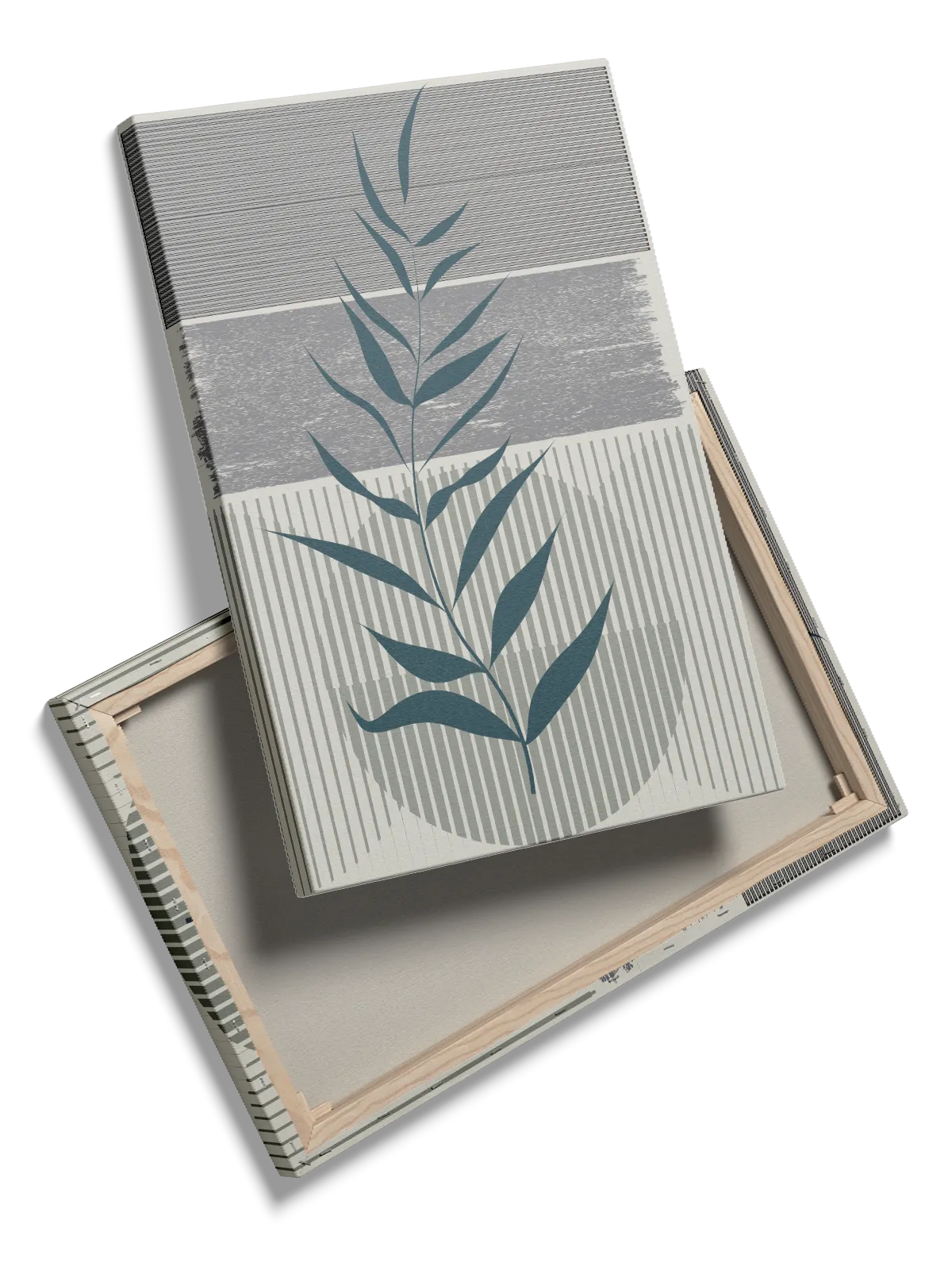 Linear Leaf Silhouette Plakat