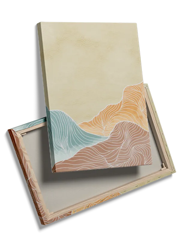 Flowing Contour Hills Plakat