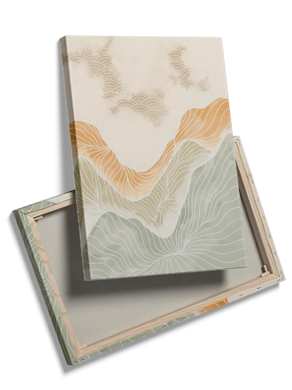 Flowing Contour Hills Plakat