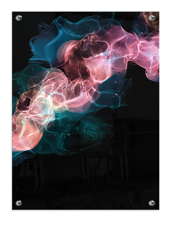 Luminous Veil Waves Plakat
