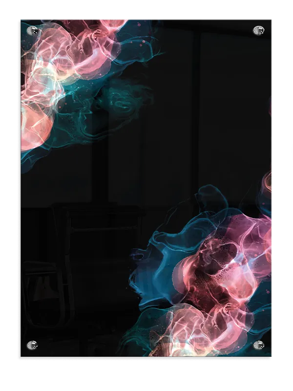 Neon Veil Layers Plakat