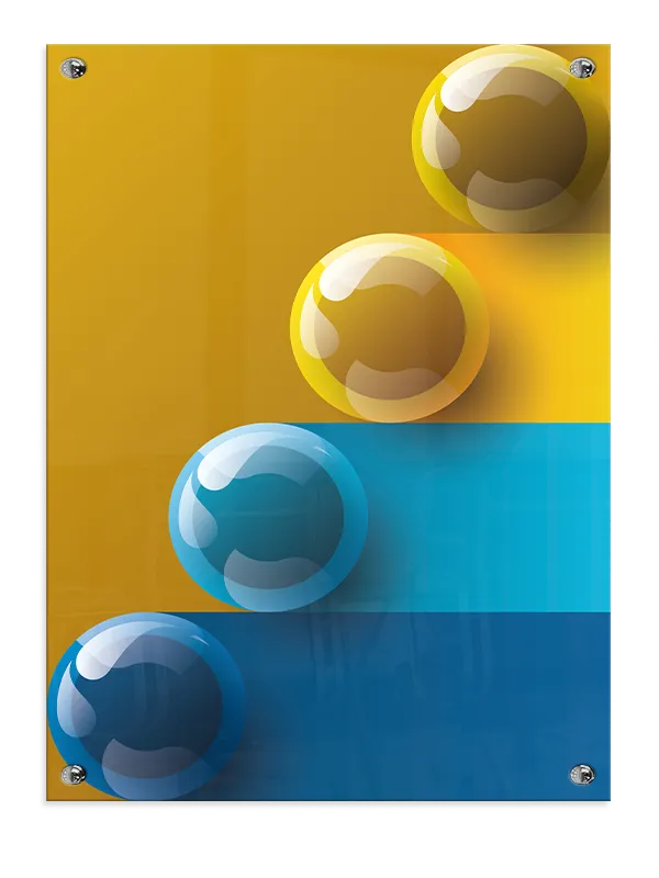 Orbital Gradient Spheres Plakat