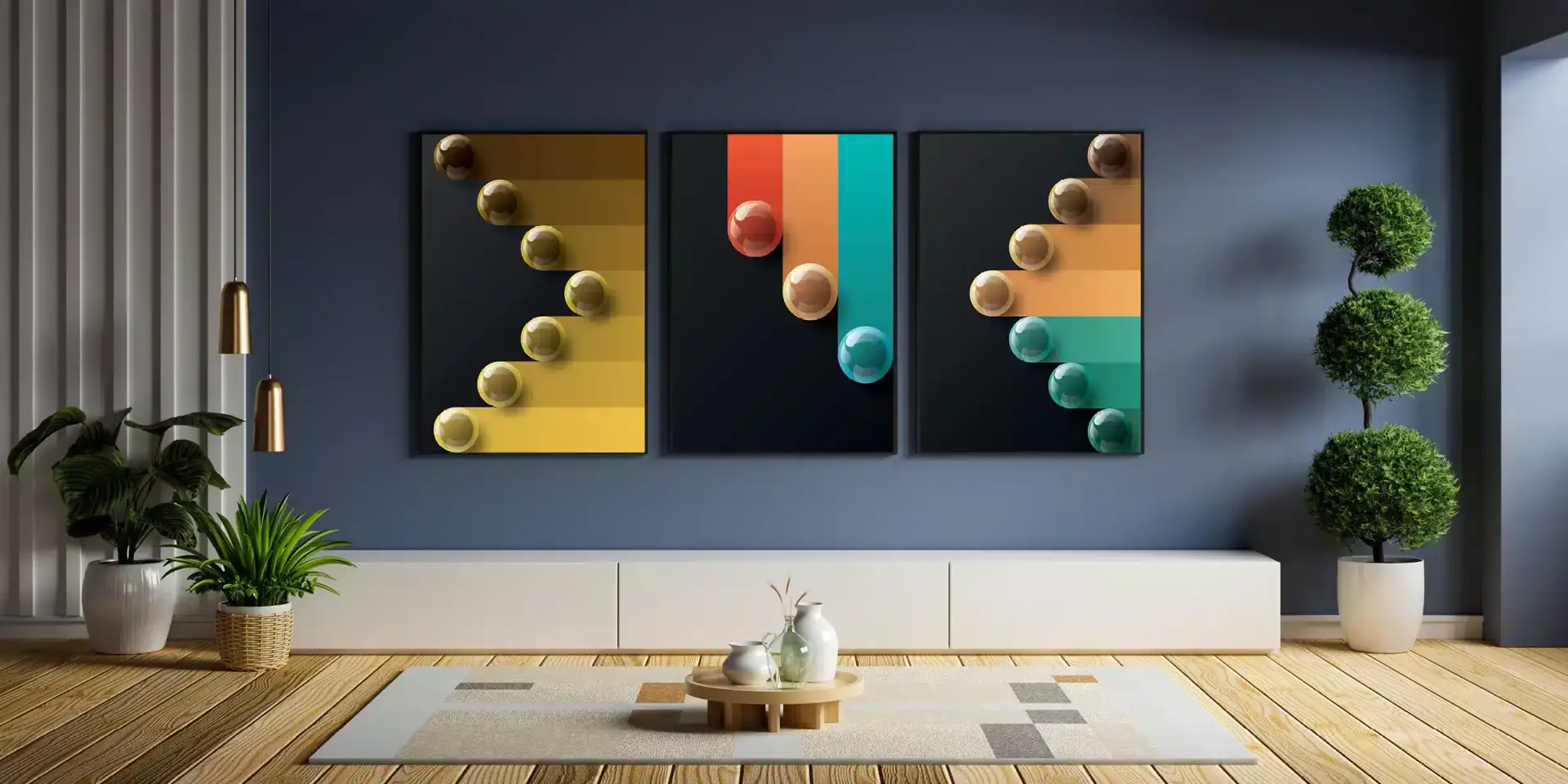 Bold Contrast Trio