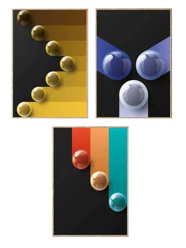 Bold Contrast Trio