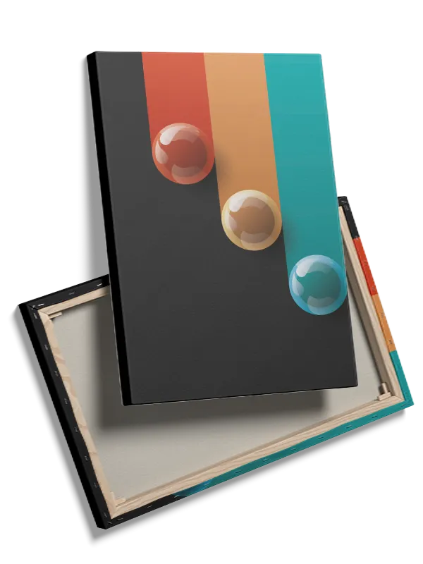 Colored Sphere Tails Plakat