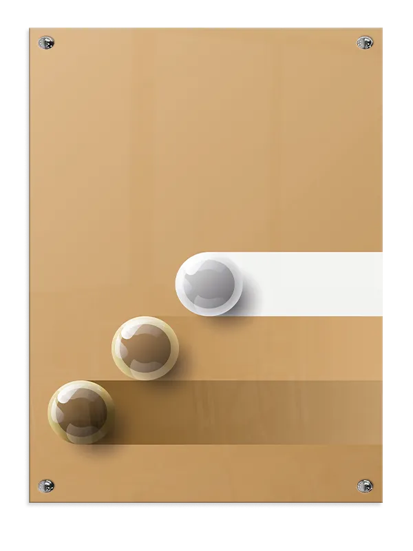 Reflective Sphere Steps Plakat