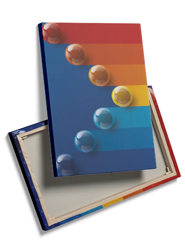 Gradient Sphere Cascade Plakat