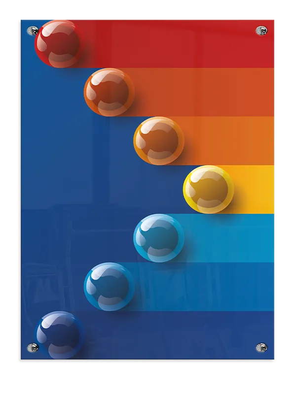 Gradient Sphere Cascade Plakat