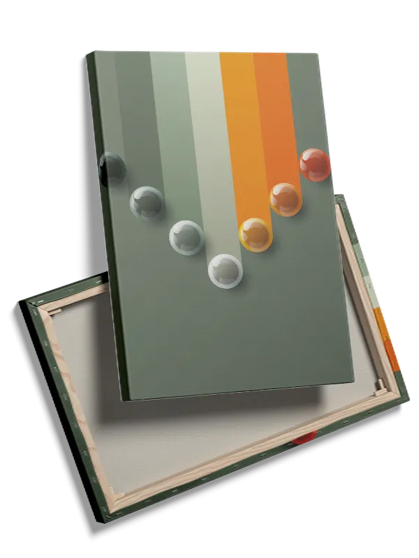 Descending Sphere Gradient Plakat