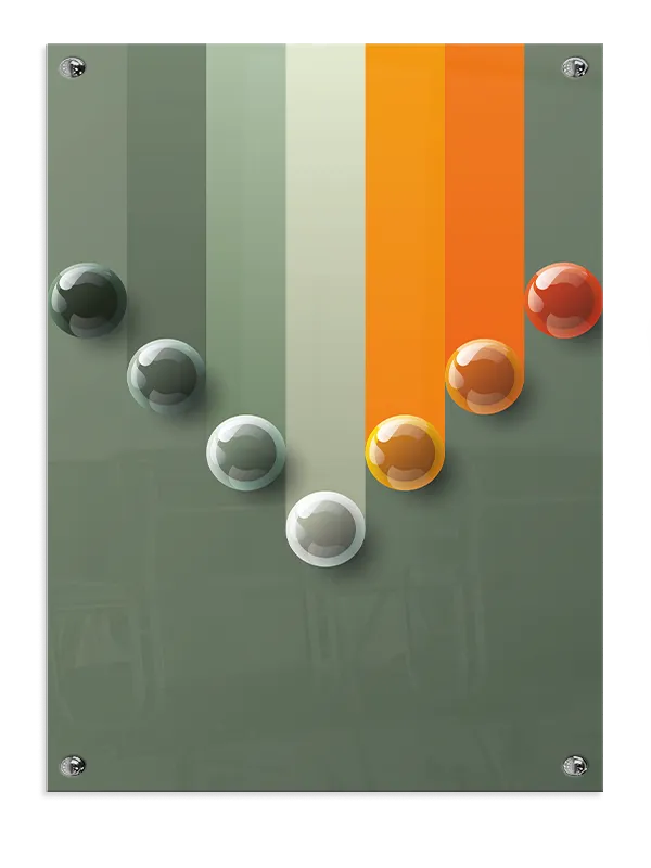 Descending Sphere Gradient Plakat