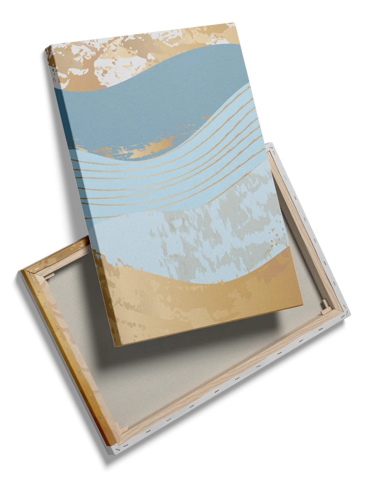 Golden Wave Layers Plakat