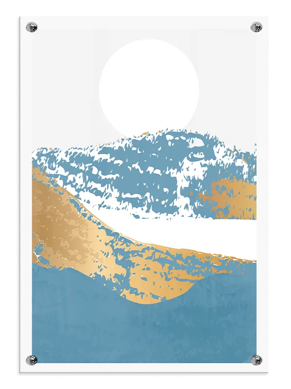 Blue Gold Horizon Plakat