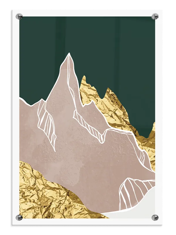 Golden Mountain Layers Plakat