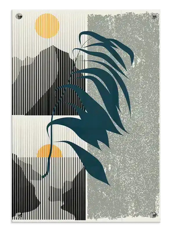 Fragmented Leaf Horizon Plakat