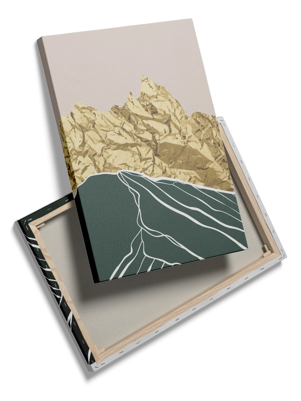 Golden Peak Contours Plakat