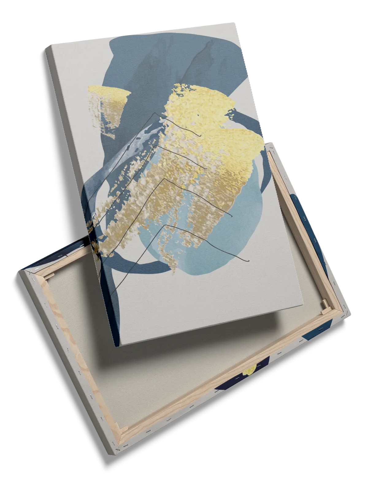 Golden Blue Veins Plakat