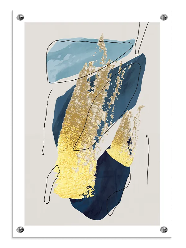 Golden Veins Composition Plakat