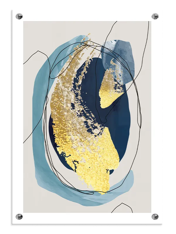 Golden Veins Orbit Plakat