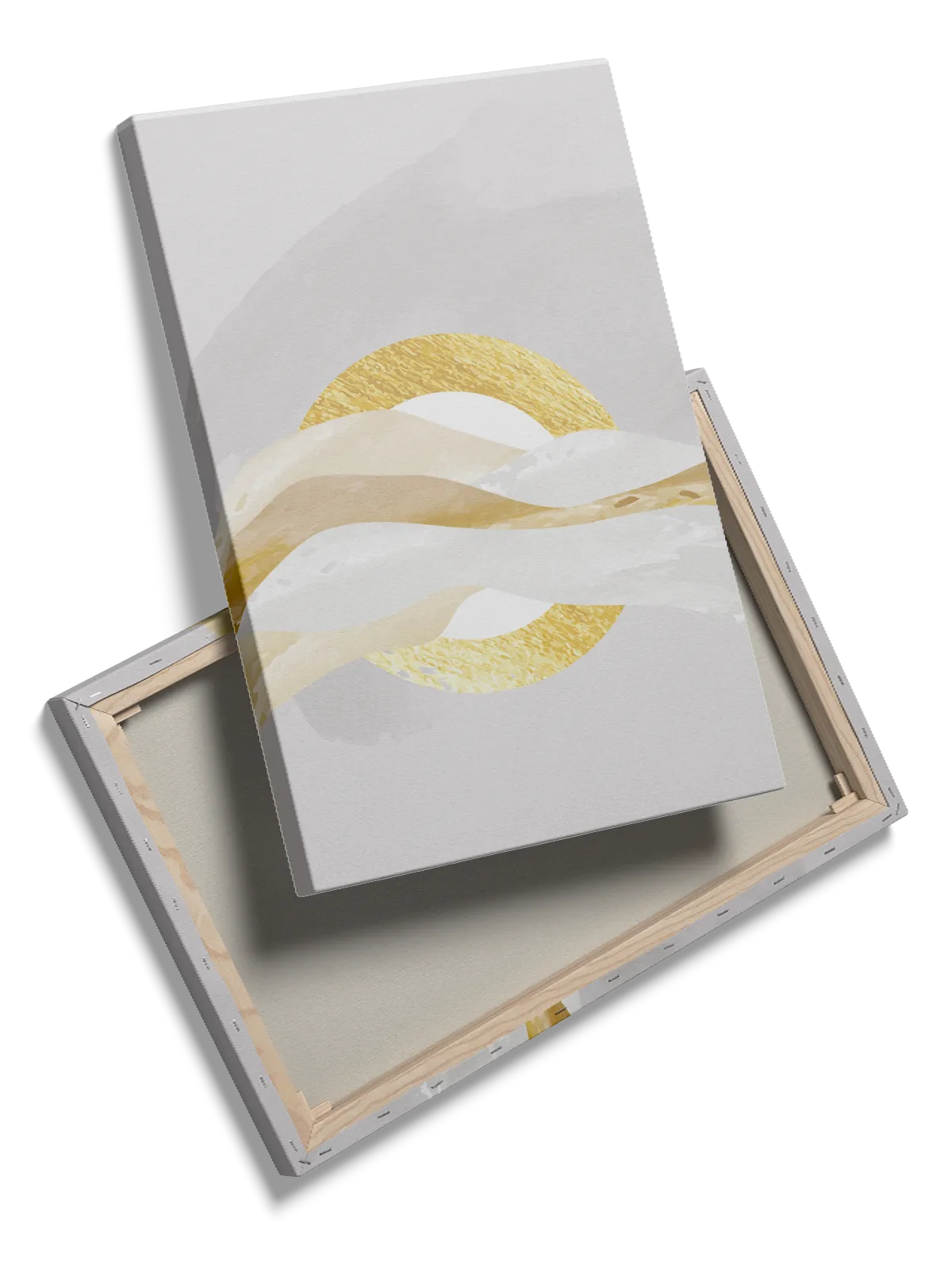 Golden Halo Waves Plakat