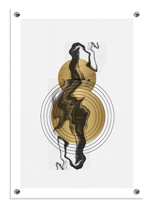 Golden Ripple Orbit Plakat
