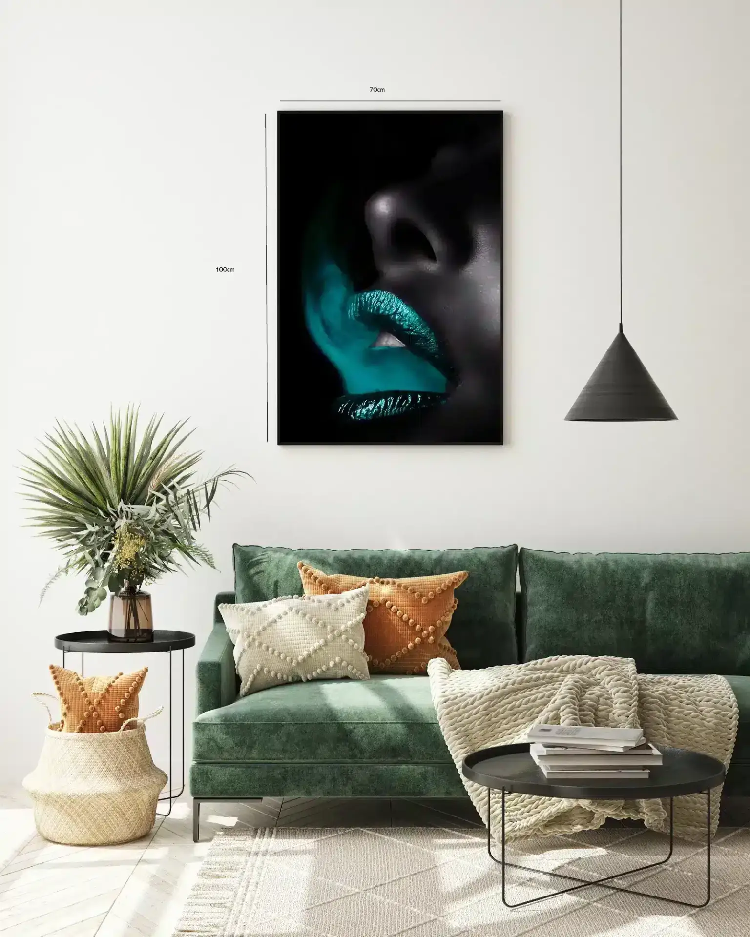 Sort Læber Glød Edition LIPS41 Plakat