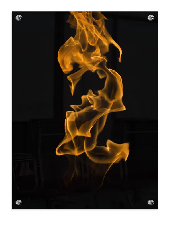 Flammende Silhuet Plakat