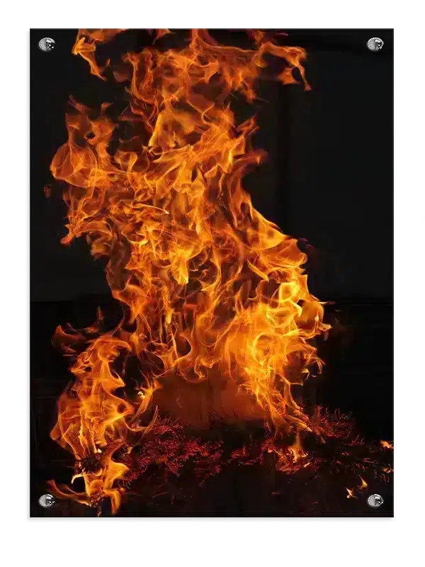 Natlige Flammer Plakat