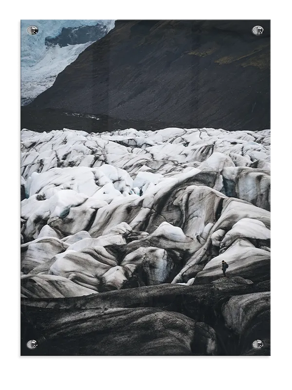Isbræens Vilde Landskab Plakat