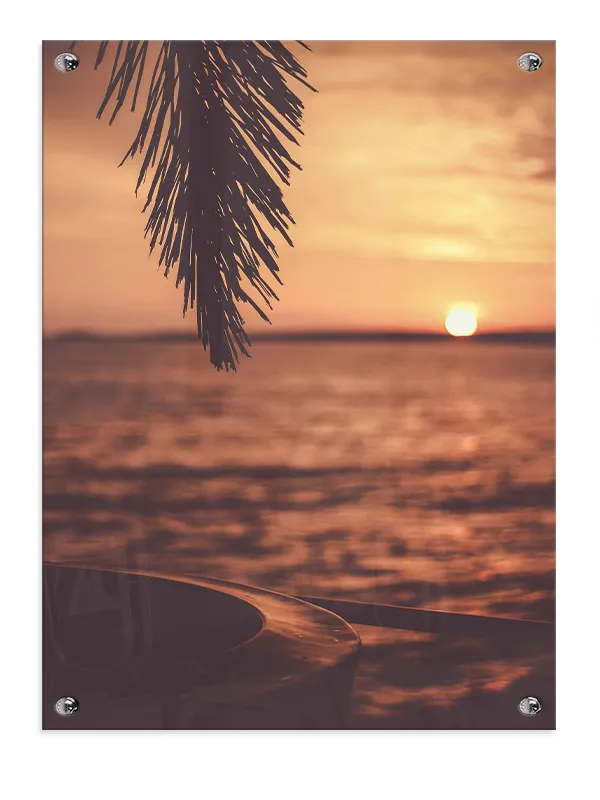 Solnedgang ved Havet Plakat