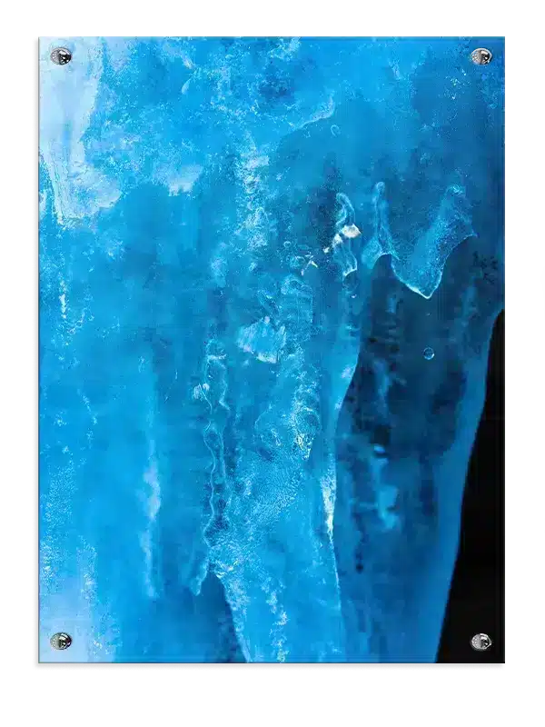 Blå Isdetaljer Plakat