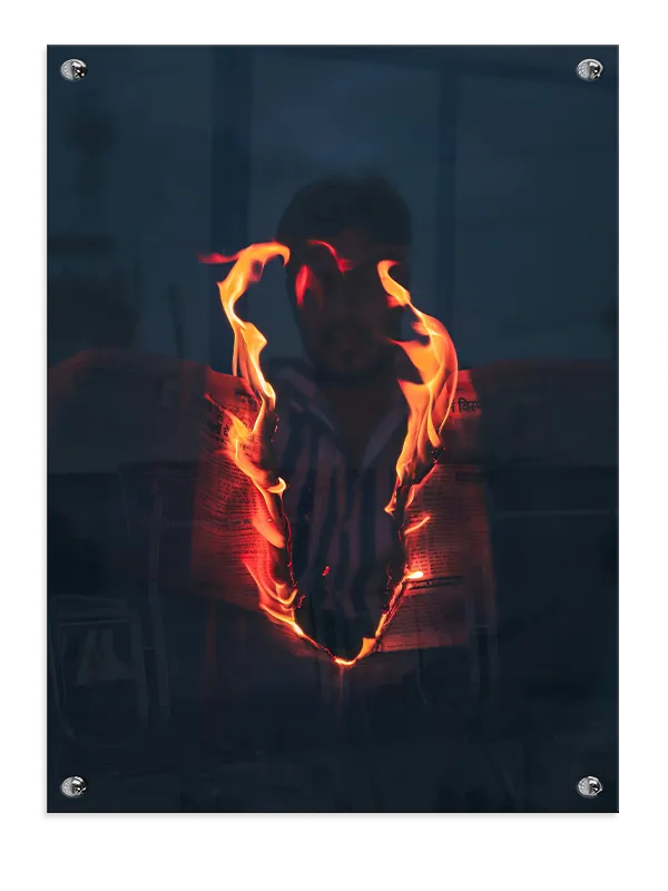 Flammer i Mørket No3 Plakat