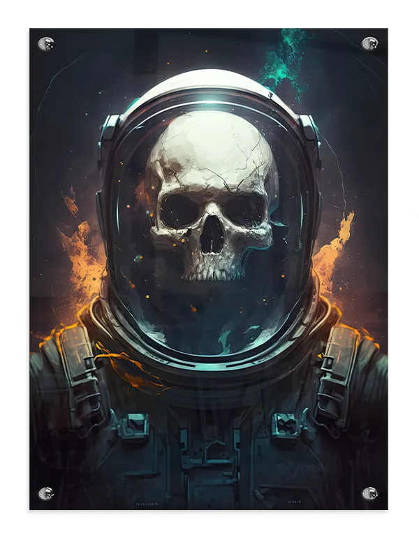 Astronautkranie i Mørkt Rum