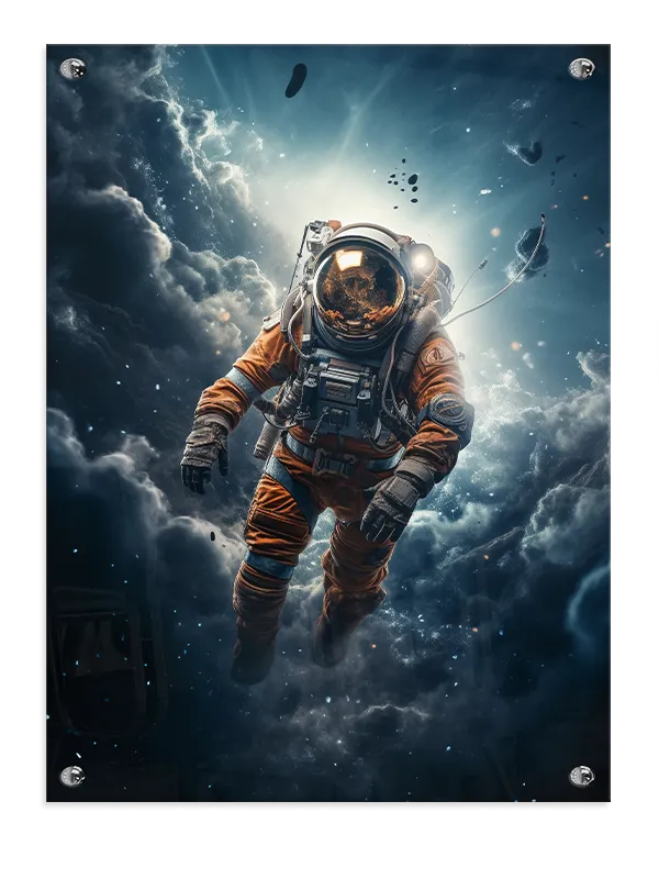 Astronaut i Kosmisk Skyhav