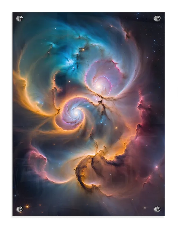Grafisk Kosmisk Spiral Tågeglød