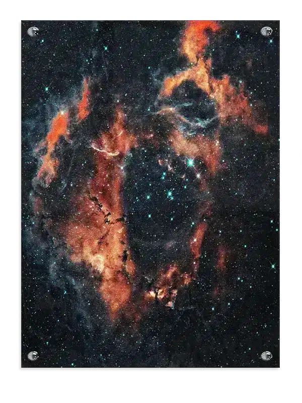 Flammende Nebula i Stjernestøv
