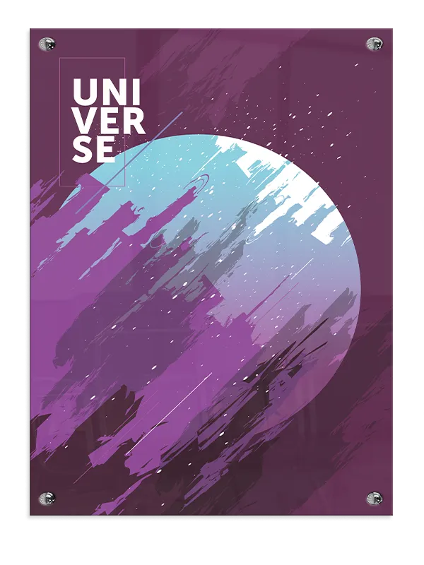 Univers Plakat med Planet