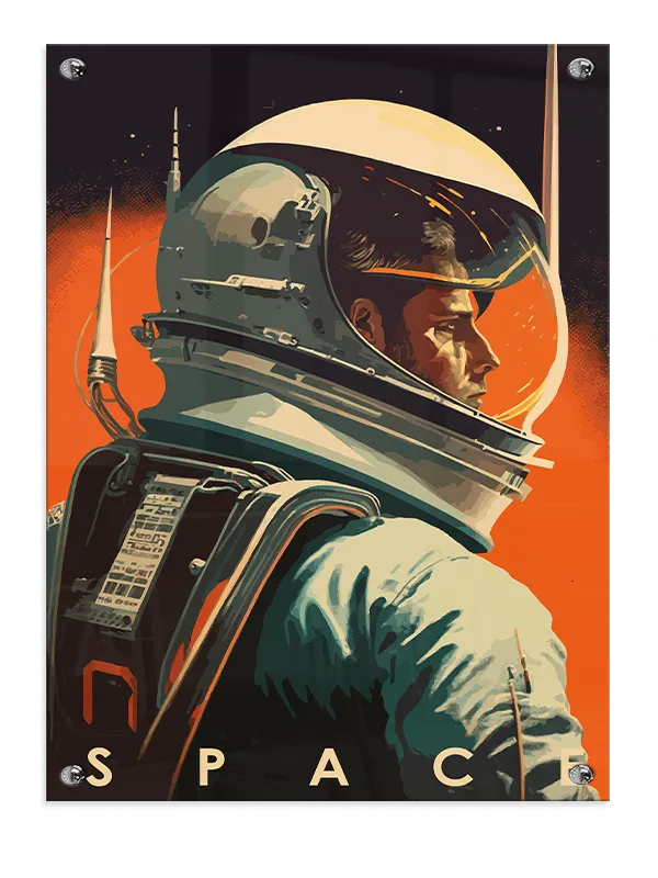 Astronaut Portræt i Profil