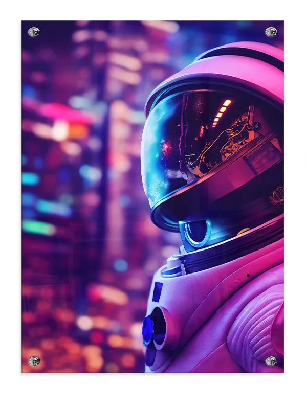 Grafisk Astronaut i Neonby