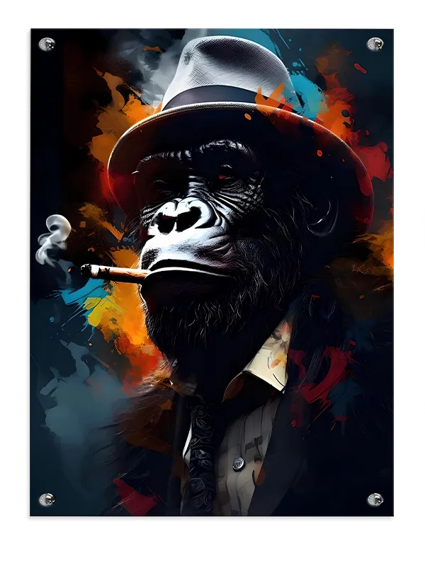 Vild Silhuet Kontrast Plakat