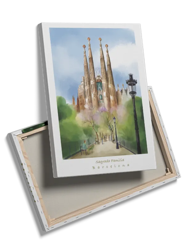 Sagrada Familia Barcelona Illustration