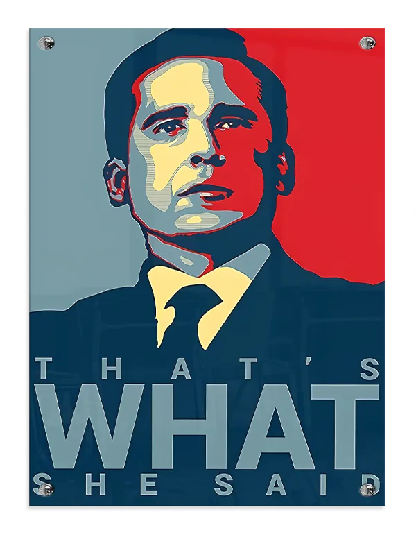 Ikonisk Kontor Citater Plakat