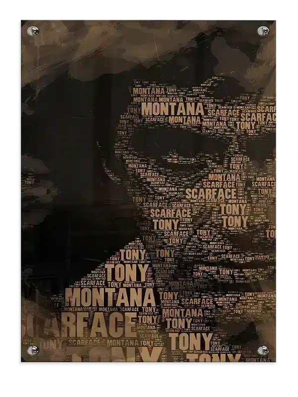 Scarface Tony Montana Typografi
