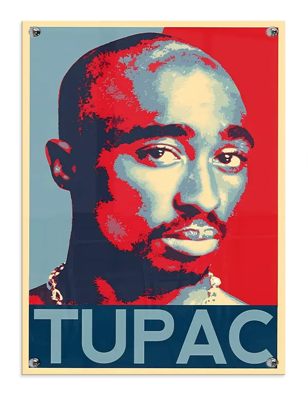 Ikonisk Tupac Shakur Portræt