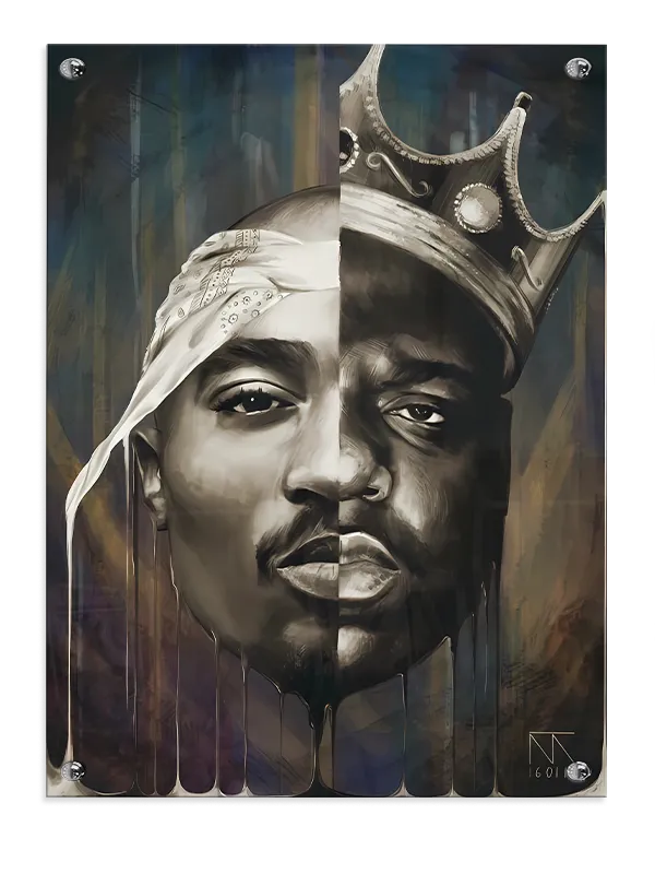 Rap Legends Split Portrait