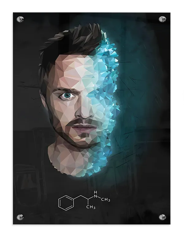 Styliseret Breaking Bad Portræt